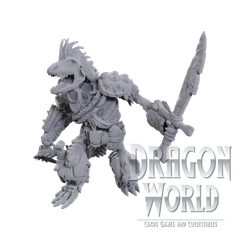 Lizardfolk Skeleton - Unpainted - D&D Nolzur's